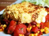 Rezept Käseschnitzel mit tortillakruste