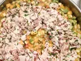 Rezept Ceviche von wolfsbarsch und goldbrasse auf avocado-zucchini-pfirsich salat