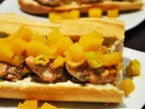 Rezept Lachsburger mit senf & mango-salsa
