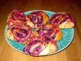 Rezept Blueberry cheesecake swirls | blaubeer-käsekuchen-schnecken