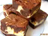 Rezept Chocolate-cheesecake-brownies - hübsch marmoriert