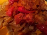 Rezept Seitangulasch mit kürbis und tomaten-thymian-nudeln