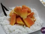 Rezept Kokosporridge mit vanille-papaya