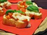 Rezept Überbackenes bruschetta mit mozzarella