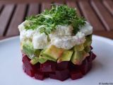 Rezept Rote beete-avocado-büffelmozzarella-kreis