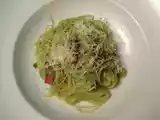 Rezept Capellini mit avocadosauce und speckstreifen