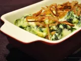 Rezept Spinatspätzle aus dem ofen mit frischen röstzwiebeln