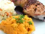 Rezept Pigwings, süßkartoffel-bbq-pü und coleslaw
