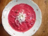 Rezept Rote-bete-suppe mit kichererbsen und kokosnuß
