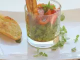 Rezept Sommerlicher zuckerschoten-erbsen-minze-salat mit lauwarmen tomaten