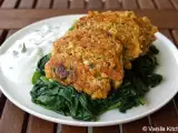 Rezept Haferbratlinge mit spinat und joghurtsauce