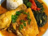 Rezept Curry mit hühnchen, kokosmilch und spinat
