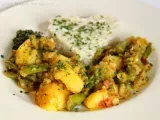 Rezept Aloo phalli - fisolen kartoffel gemüse indisch-