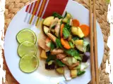 Rezept Limetten wok mit ingwer und chili