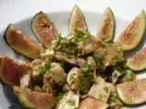 Rezept Kaninchensalat mit allerlei gartenkräutern und frischen feigen