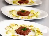 Rezept Kohlrabi/beef tartar/pistazien