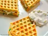 Rezept Kräuterwaffeln mit Frühlingsquark