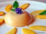 Rezept Lavendel panna cotta mit pfirsichsalat
