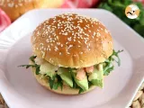 Rezept Sandwich mit garnelen, avocado und koriander