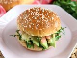 Rezept Sandwich mit garnelen, avocado und koriander