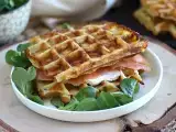 Rezept Kartoffelwaffeln - waffelsandwich mit räucherlachs und frischkäse