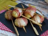 Rezept Vorspeisen-spieße mit kartoffeln und geräucherter brust