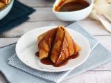 Rezept Crêpes-samosas mit äpfeln, karamellisiert