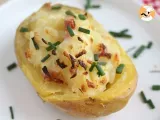 Rezept Ofenkartoffeln gefüllt mit speck und käse