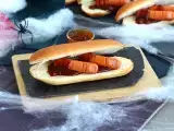 Rezept Blutige halloween-hotdogs