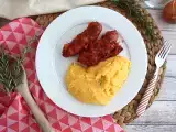 Rezept Diots de savoie mit comté-polenta