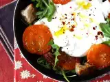 Rezept Salat aus gerösteten aprikosen, rucola und burrata