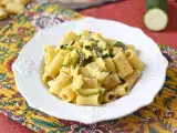 Rezept Zucchini-carbonara: das leicht zu machende vegetarische rezept
