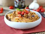 Rezept Nudeln mit auberginencreme und kirschtomaten: einfaches und leckeres rezept