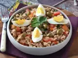 Rezept Nivea-salat (hornbohnen) mit thunfisch, eiern und oliven: der portugiesische klassiker!