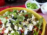 Rezept Linsensalat mit feta und edamame sowie knackigem gemüse