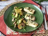 Rezept Seehecht aus der heißluftfritteuse mit kartoffeln, gemüse und weißweinsauce