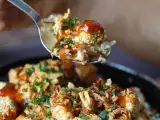 Rezept Crousty tofu mit reis und cremiger sauce : knusprig und vegetarisch
