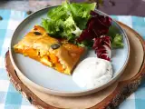 Rezept Kürbisstrudel mit Feta : einfaches Rezept mit Hokkaido