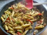 Rezept Penne mit spargel-paprika-tomaten sugo