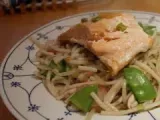 Rezept Lachs, nudeln und chinesisches gemüse