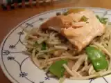 Rezept Lachs, nudeln und chinesisches gemüse