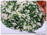 Rezept Risotto gorgonzola mit blattspinat