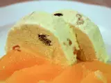 Rezept Stollen-parfait mit orangenragout und sauerrahmschaum