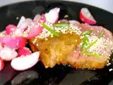 Rezept Ingwerradieschen, mariniertes rindfleisch und sesam