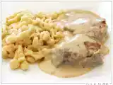 Rezept Schweinemedaillons in cognac-sahne-sauce mit spätzle