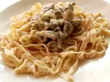 Rezept Tagliatelle mit pilziger frischkäsesoße