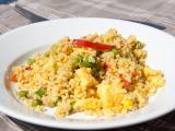 Rezept Gebratenes curry bulgur mit gemüse