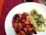 Rezept Rote-rüben-erdäpfel-gemüse mit pangasiusfilet