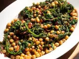 Rezept Gebratene kichererbsen mit spinat und chorizo