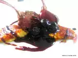 Rezept Ohne gedöns - lammcarree rückwärts mit brombeerjus und polentanocken
